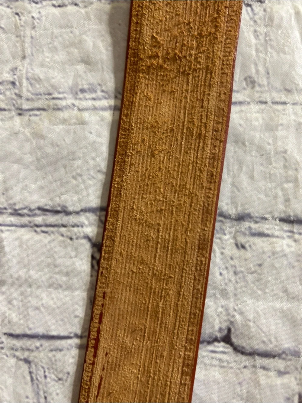 HANDCRAFTED (2) WESTERN CHANGEABLE BUCKLE BROWN LEATHER EMBOSSED MENS BELTS